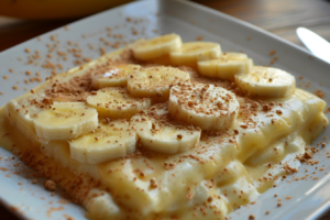 Pudim de Banana com Whey Protein