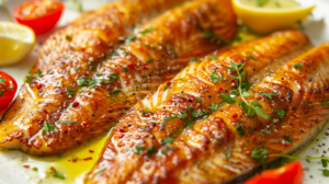 Filé de Tilápia na Airfryer com Crostinha de Limão e Alho