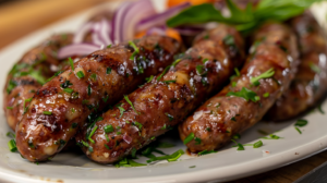 Linguiça Toscana na Airfryer com Batatas e Ervas