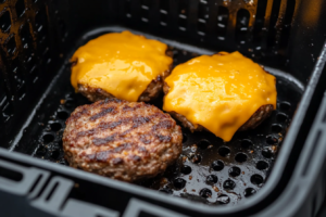 Hamburguer Airfryer Crocante com Queijo e Ervas Finas