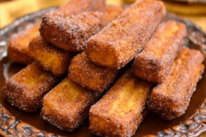 Rabanada de Pão de Forma na Airfryer com Canela e Açúcar