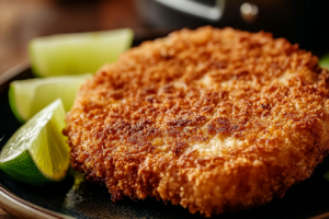 Bife a milanesa na Airfryer: crocante e suculento em minutos