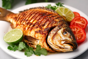 Tilápia Inteira na Air Fryer com Limão e Ervas Frescas