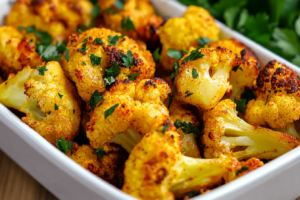 Couve Flor na Airfryer com Ervas e Queijo Parmesão