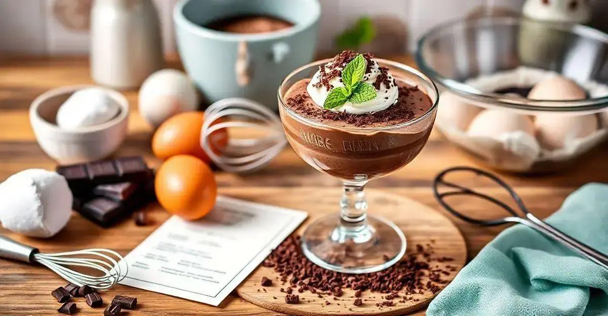 Como Servir Mousse de Chocolate