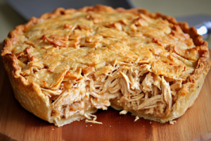 Receita Torta de Frango Recheada com Catupiry e Azeitonas