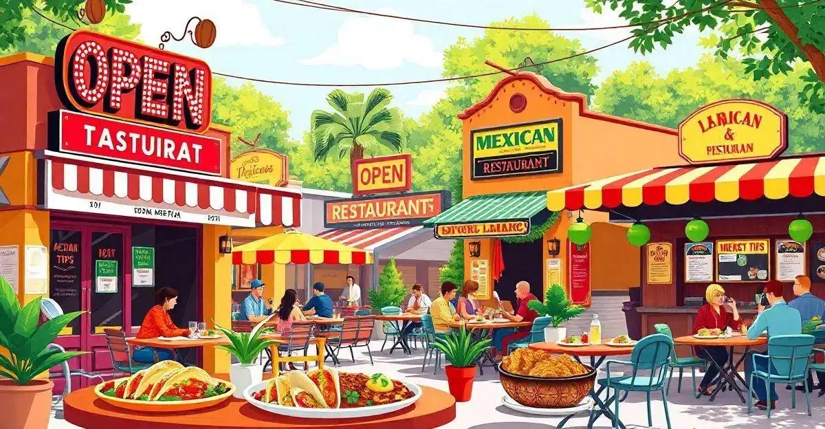 Opções de Comida Mexicana