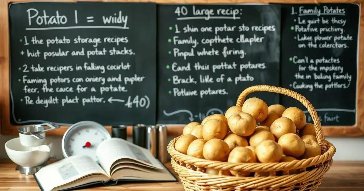 Como armazenar batatas corretamente