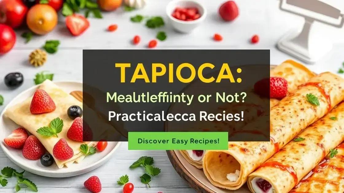 Receitas práticas com tapioca Receitas práticas com tapioca