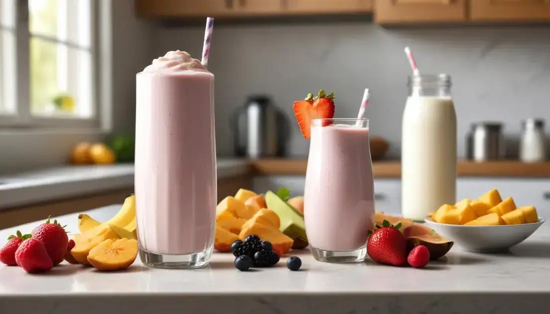 Benefícios do Milk Shake Caseiro