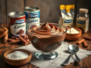 Sobremesa com Creme de Leite e Nescau: Delícia Rápida e Fácil