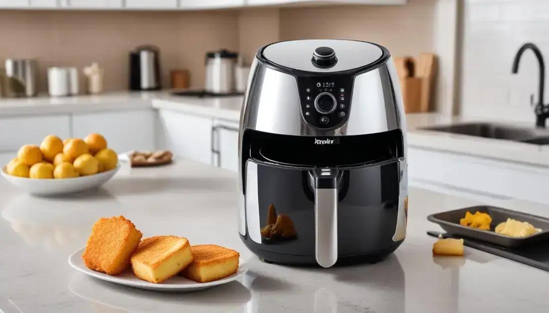 Como limpar sua airfryer após cozinhar peixe Como limpar sua airfryer após cozinhar peixe