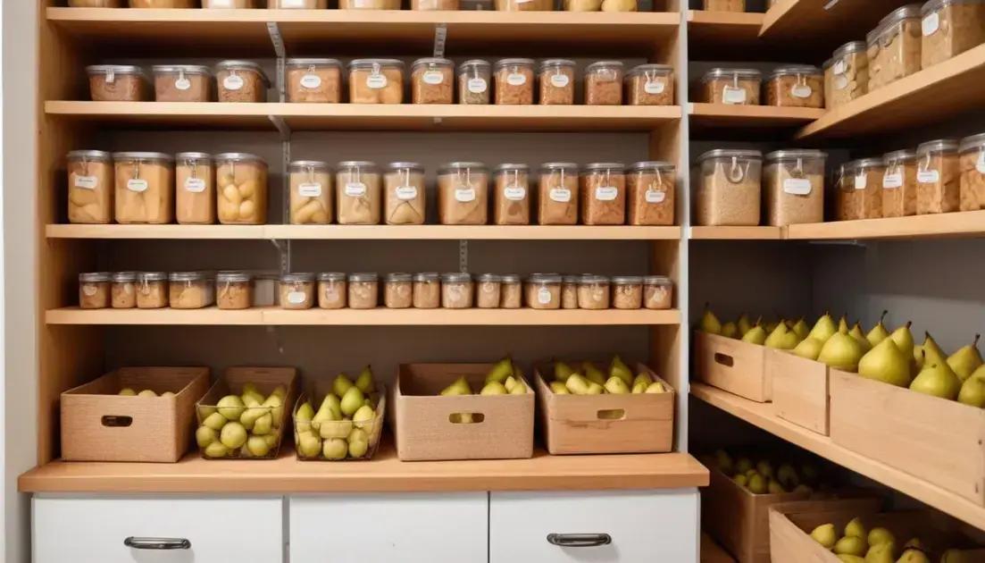 Dicas para o armazenamento de peras