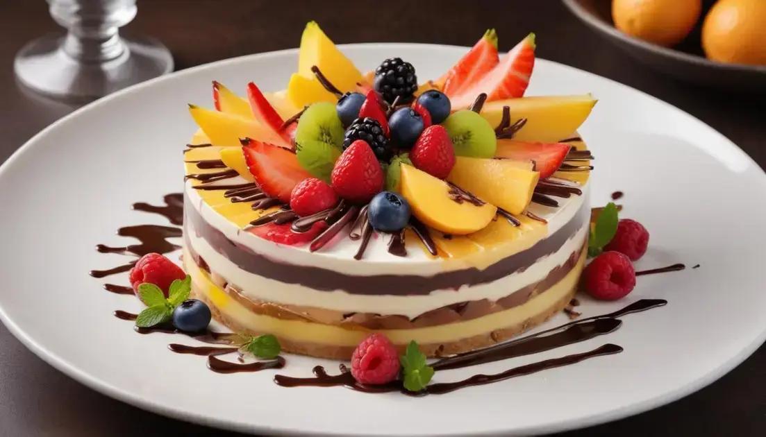 dicas para apresentação de sobremesas de forma criativa