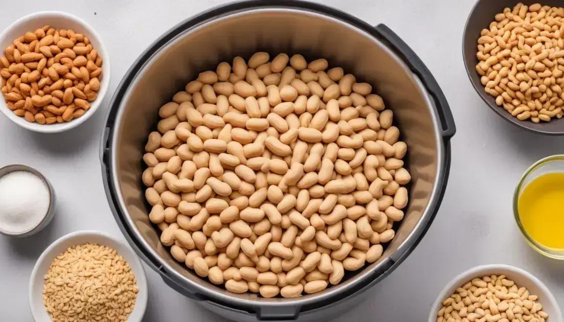 Preparando o amendoim para a airfryer