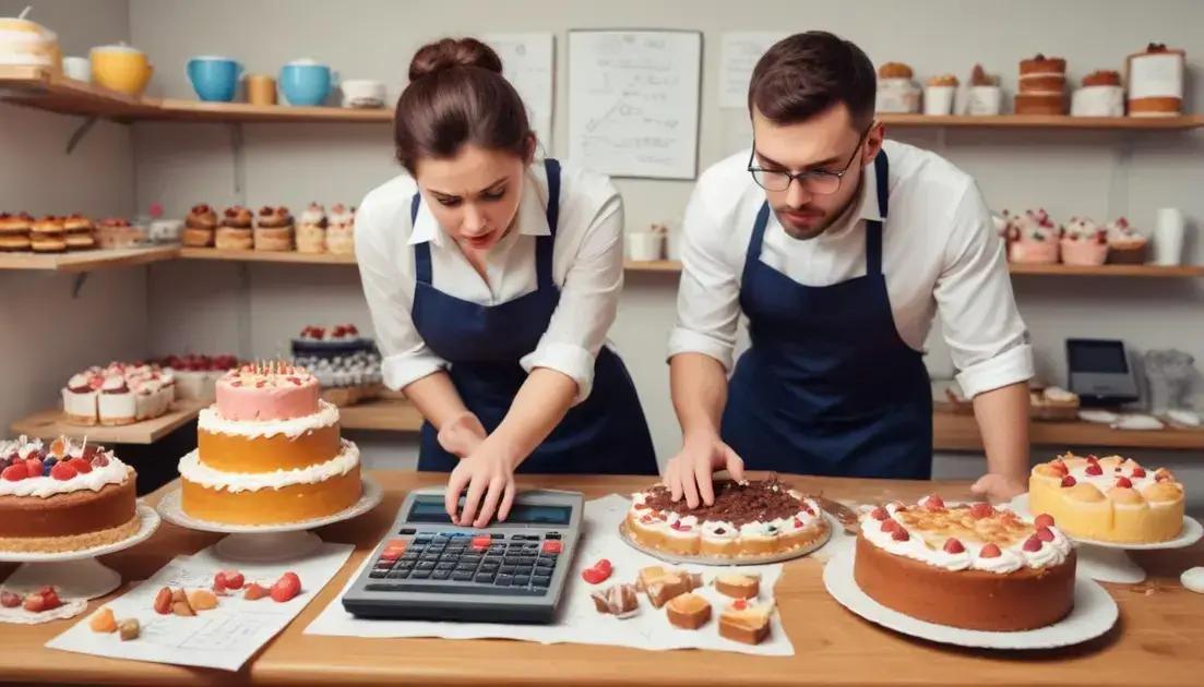 Erros comuns ao calcular quantidade de bolo