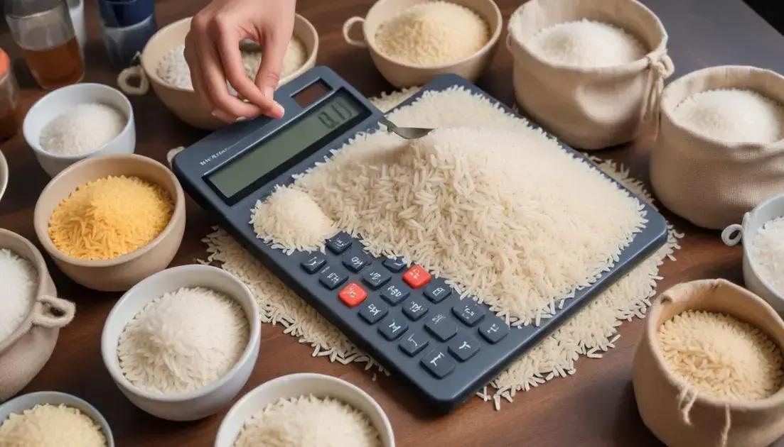 Como calcular a quantidade ideal de arroz Como calcular a quantidade ideal de arroz