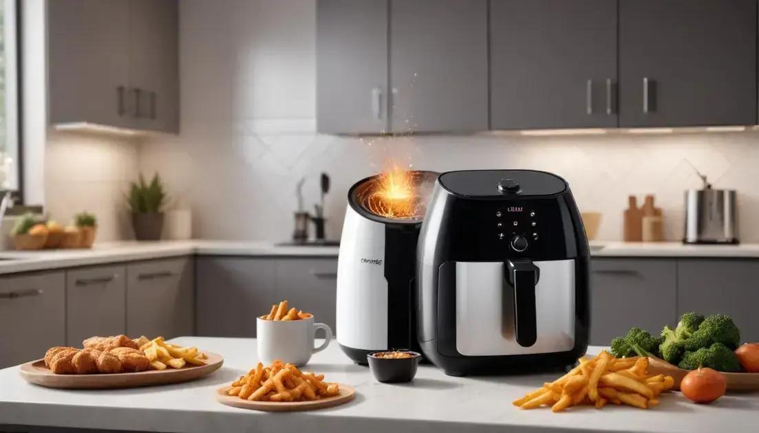Dicas para evitar faíscas na airfryer Dicas para evitar faíscas na airfryer