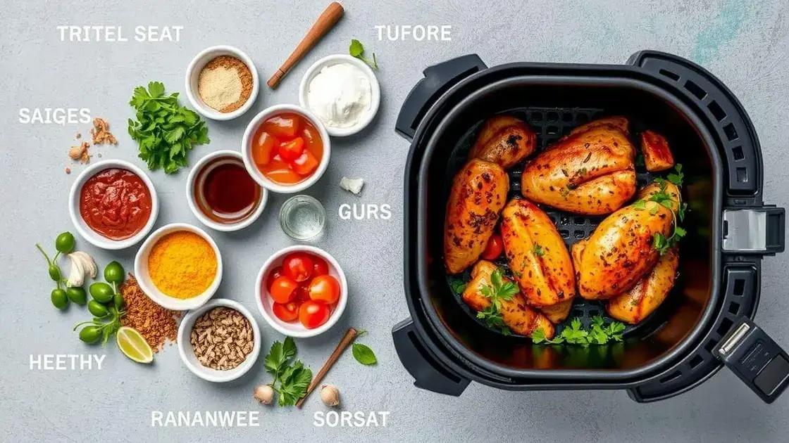 Dicas para temperar alimentos na airfryer