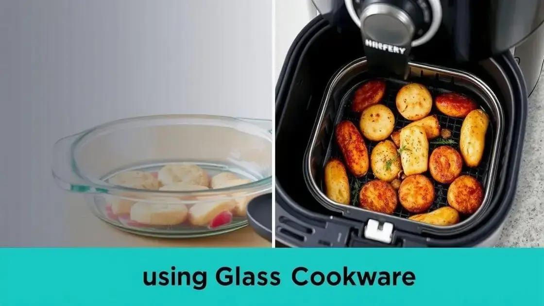 Vantagens da forma de vidro na airfryer