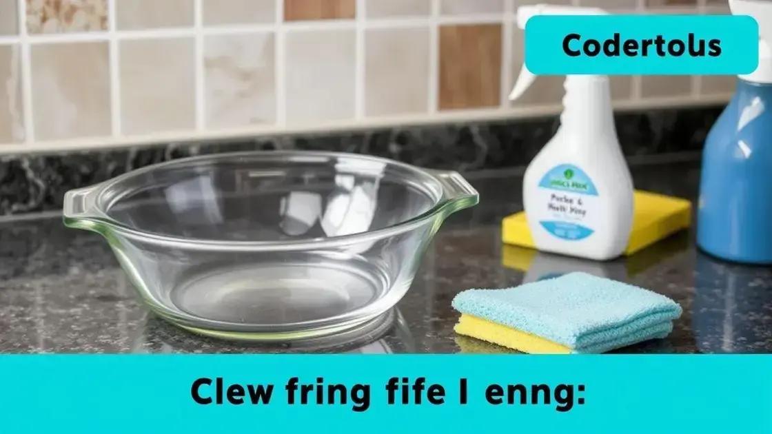 Como limpar o pirex após o uso