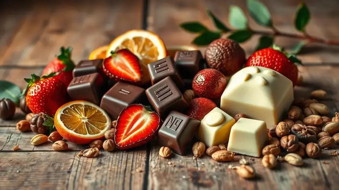 Diferença entre os tipos de chocolate