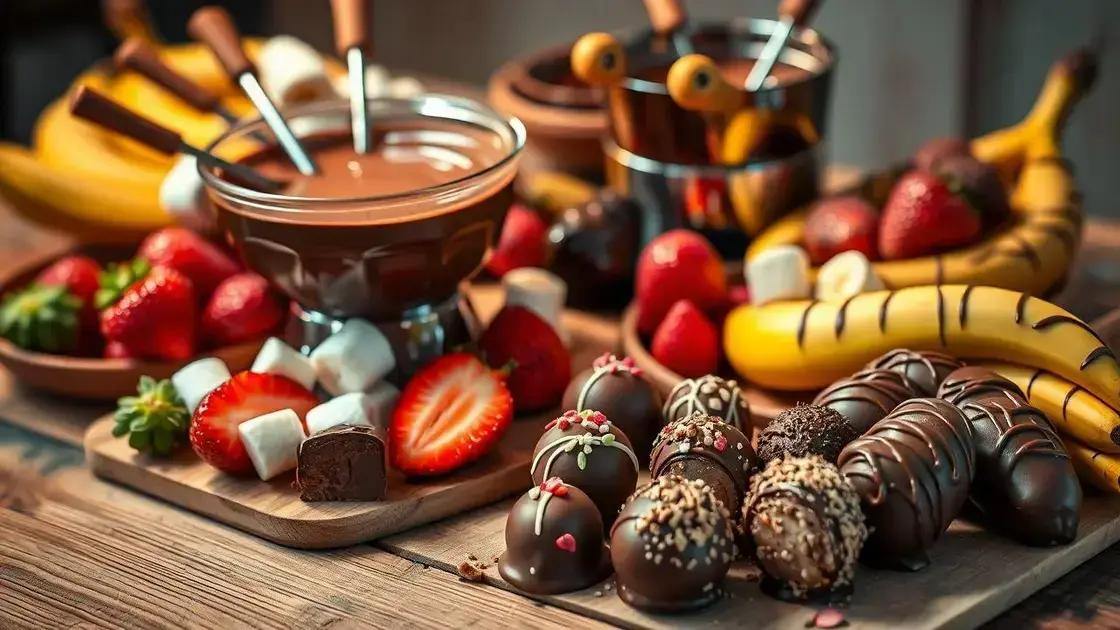 Receitas práticas com chocolate derretido