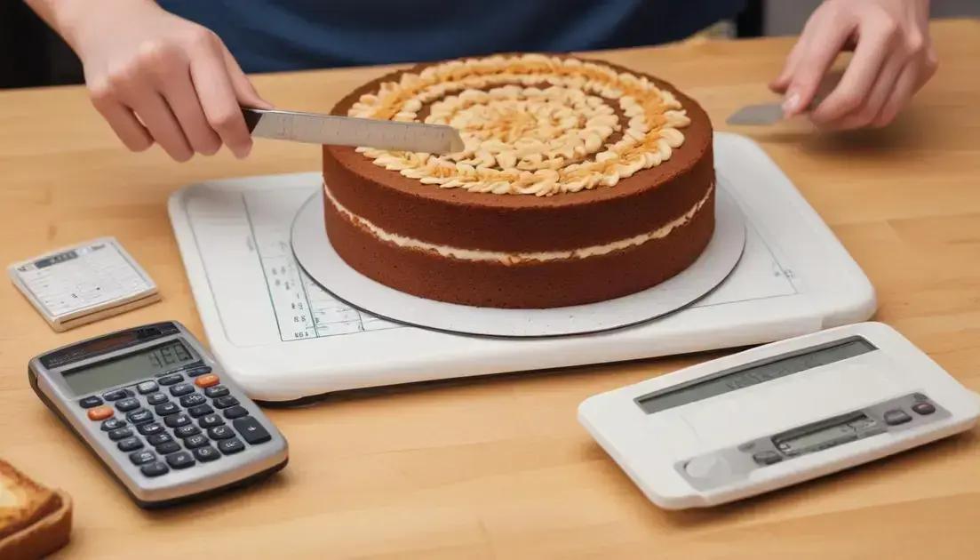 Calculando porções de bolo