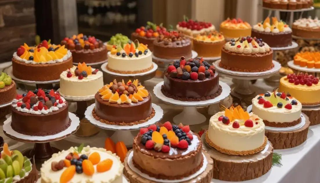 Considerações para bolos de diferentes sabores