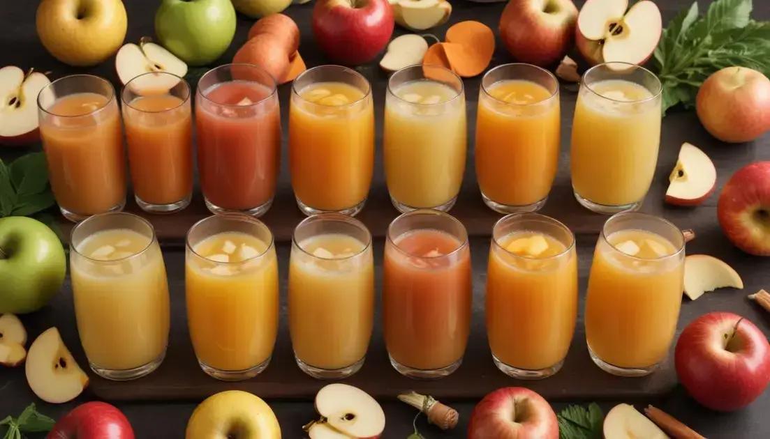 Variações de suco de maçã: opções deliciosas