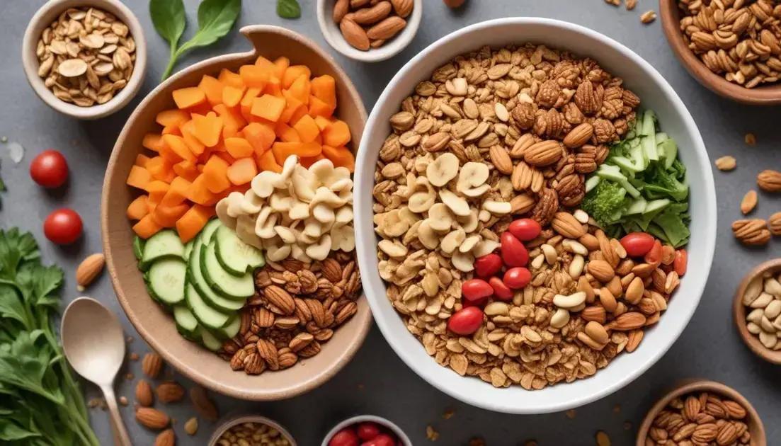 Benefícios nutricionais da granola salgada