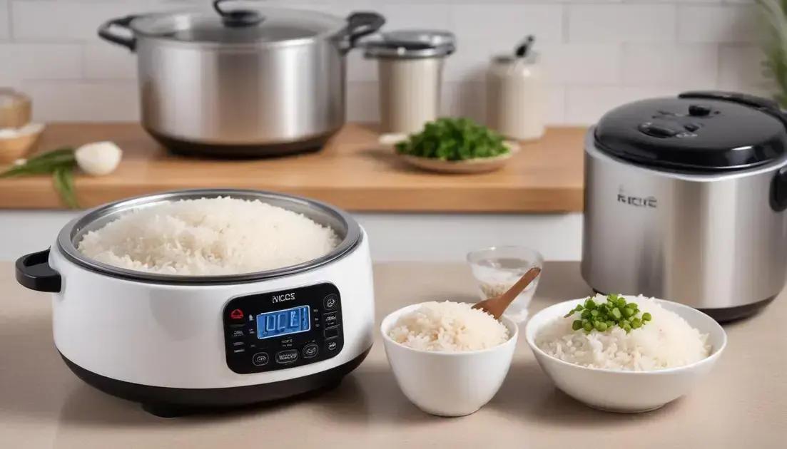 Proporção ideal de água e arroz