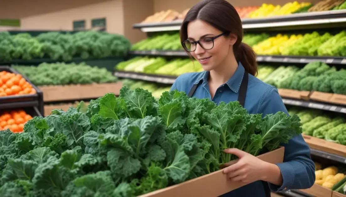 Como escolher couve fresca