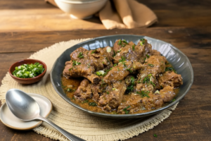 Costelinha com gengibre e missô na panela de pressão elétrica