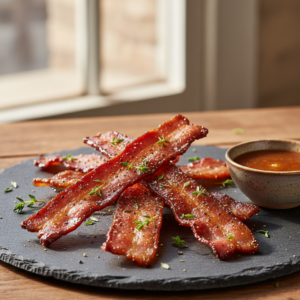 Bacon Caramelizado com Toque Brasileiro