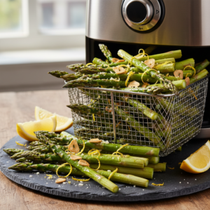 Aspargo na Airfryer com Toque de Limão e Alho
