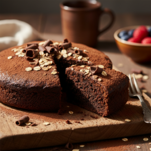 Bolo de Cacau e Aveia