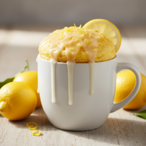 Bolo de Caneca de Limão na Airfryer: Delícia Cítrica