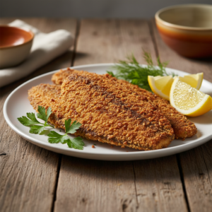 Peixe Empanado com Farinha Panko na Airfryer a Brasileira
