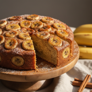Bolo na Airfryer Tudo Gostoso de Banana com Canela