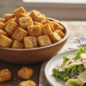 Croutons Crocantes na Airfryer