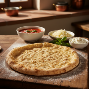 Massa de Pizza Tropical com Toque Brasileiro