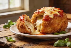 Polpetone na Airfryer Recheado com Mussarela
