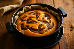 Bolo de Manteiga com Chocolate na AirFryer