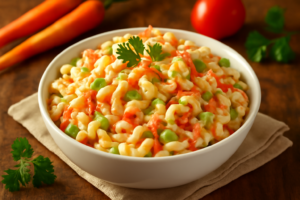 Salada de Macarrão com Maionese e Cenoura