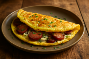 Omelete com Calabresa: Receita Rápida e Deliciosa