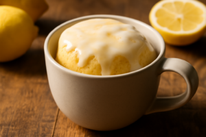 Bolo de Caneca de Limão na AirFryer