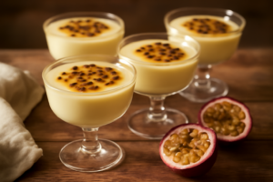 Mousse de Maracujá com a Fruta